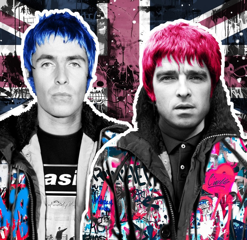 Oasis comeback - artwork by The Postman