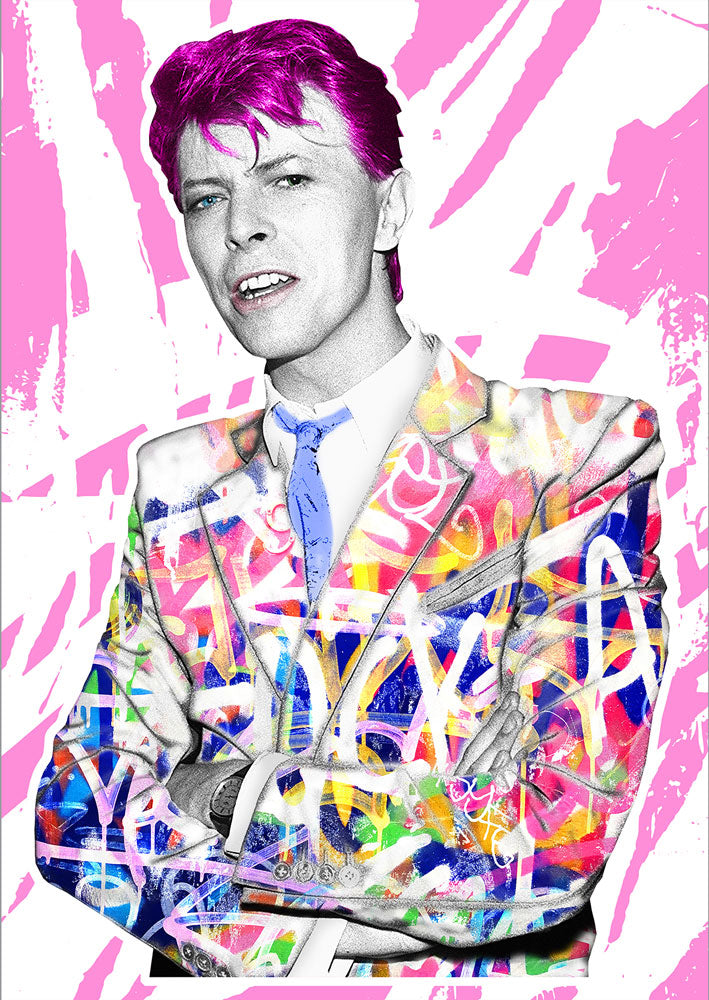 Exclusive Print of David Bowie with Rock Archive and Dave 'Hogie' Hogan 