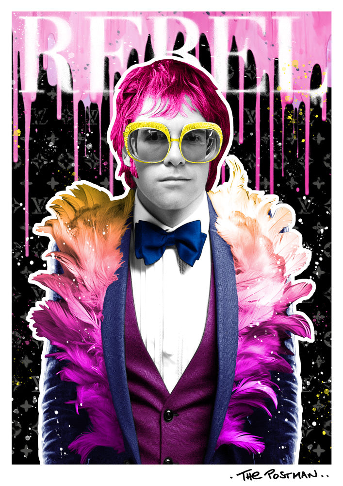 Elton John Rebel Print THE POSTMAN