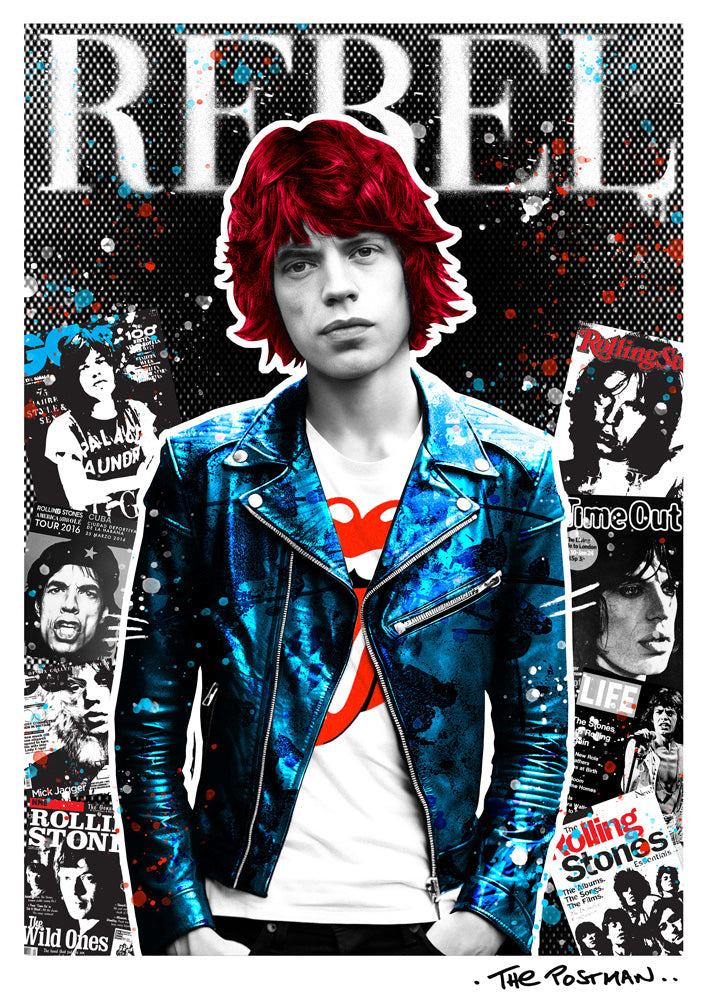 Mick Jagger Rebel Print THE POSTMAN