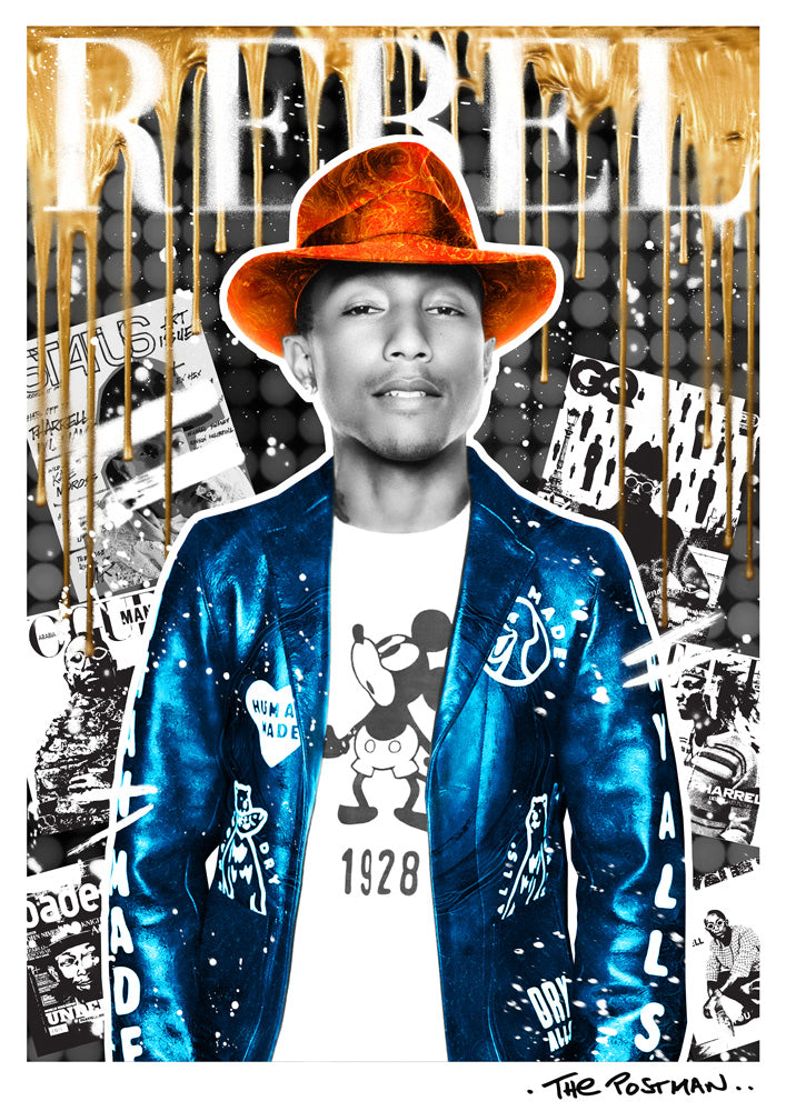 Pharrell Williams Rebel Print THE POSTMAN