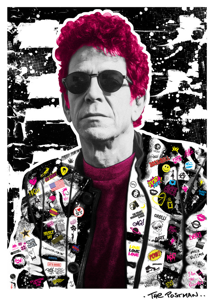 Lou Reed Print by the Postman