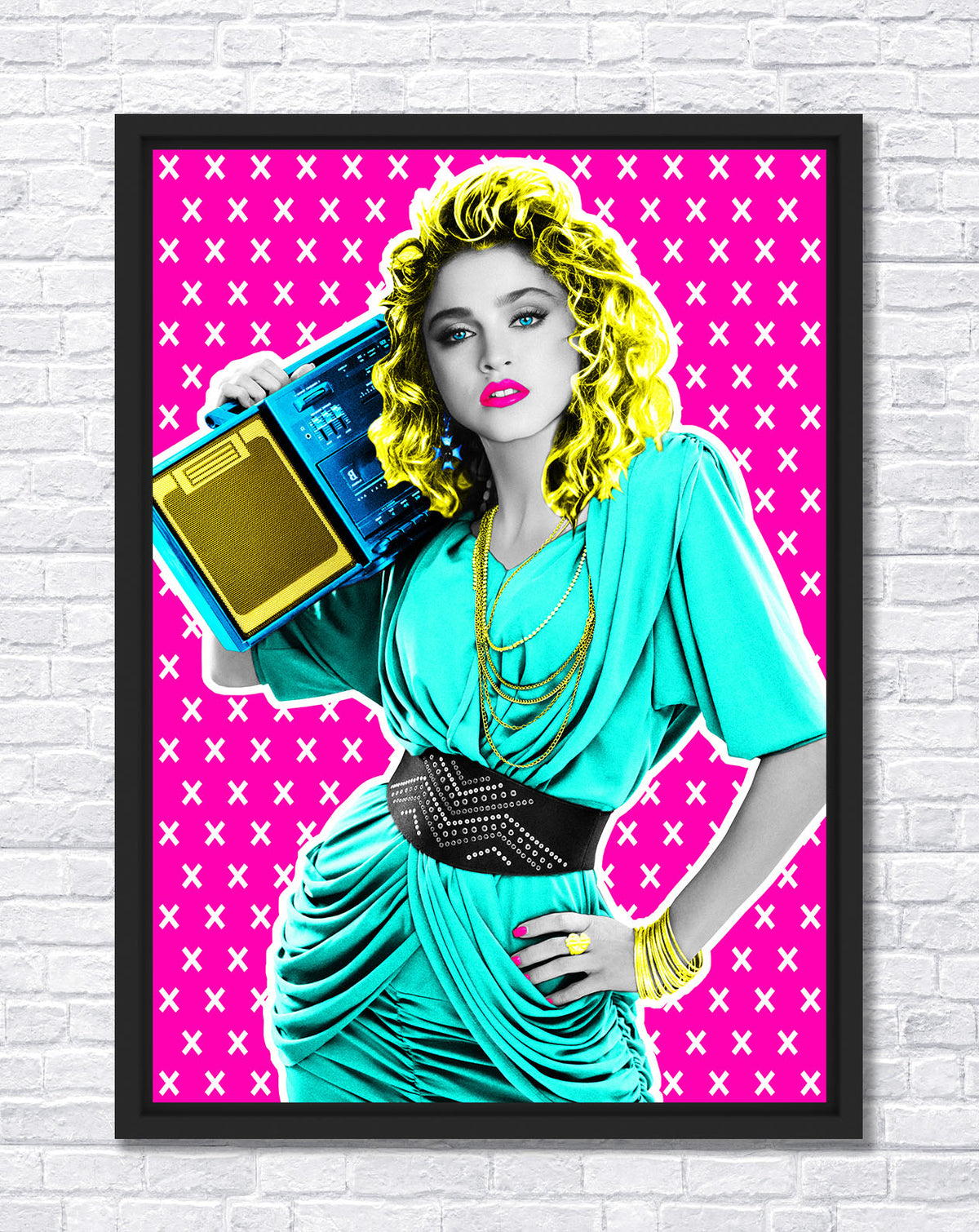 Madonna Framed Acrylic by The Postman