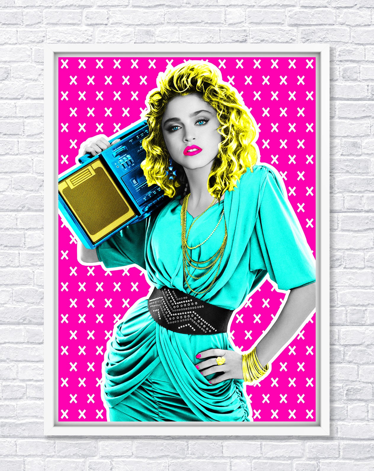 Madonna Framed Artwork by The Postman