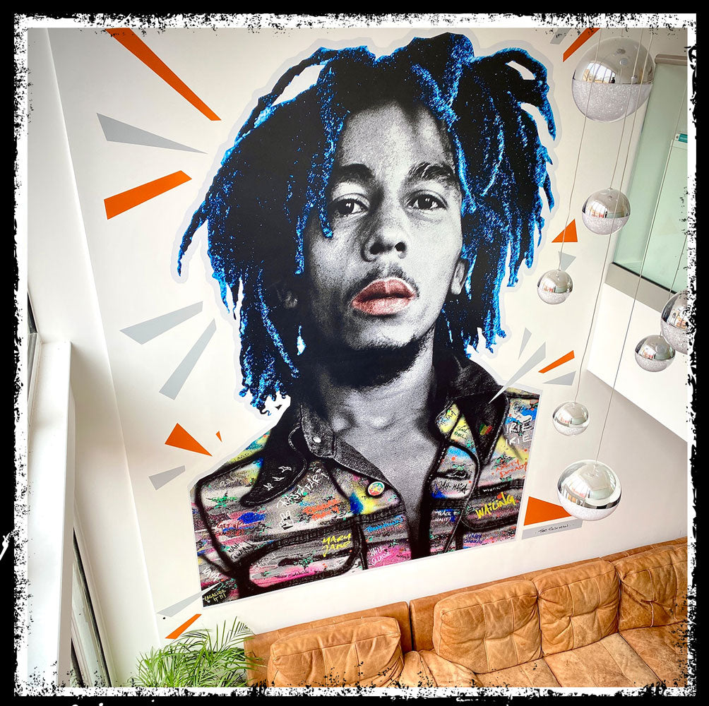 Bob Marley Tribute Mural in Hove Nov 2021 Adrian Boot