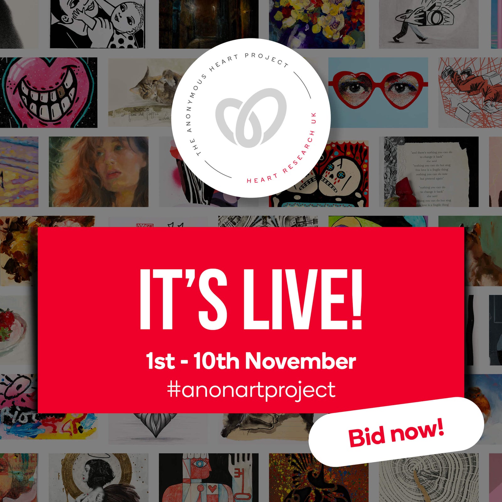 The anonymous heART project 2024 by The Postman