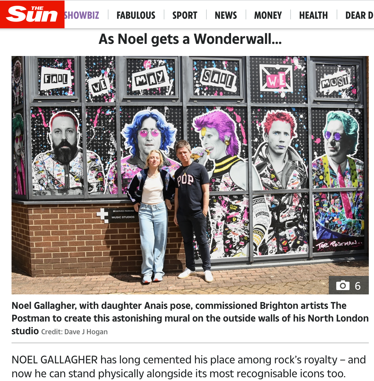 Art Mural for Noel Gallagher