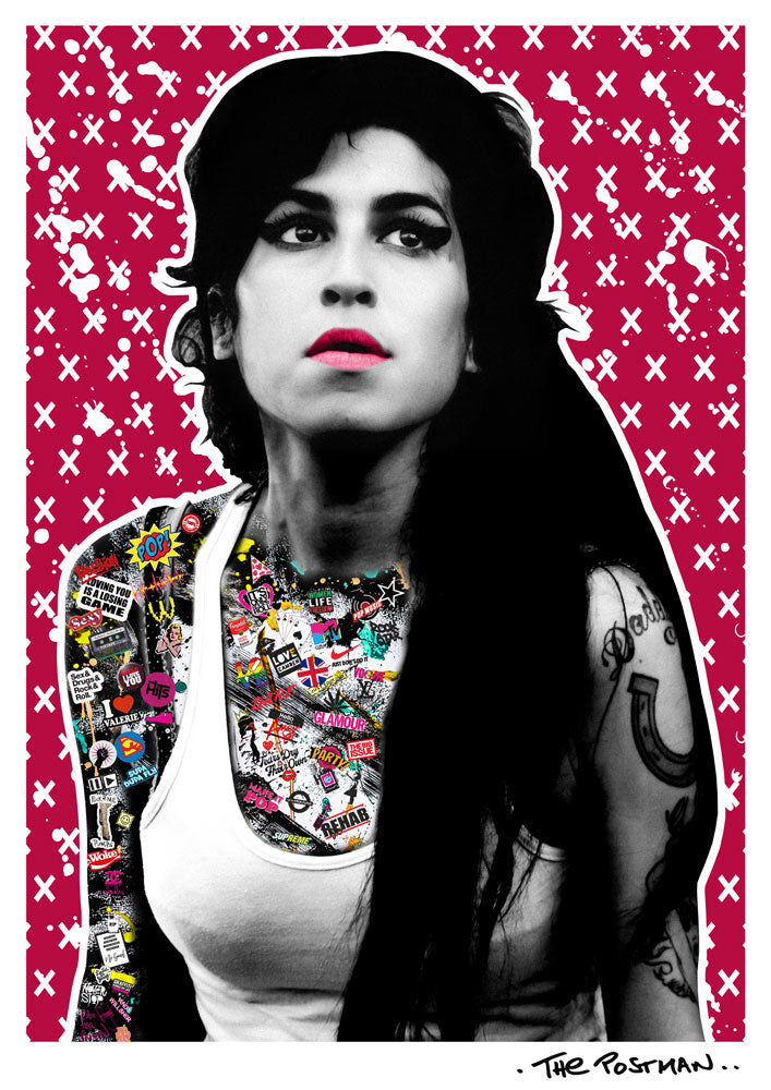 Amy Winehouse artwork by The Postman 