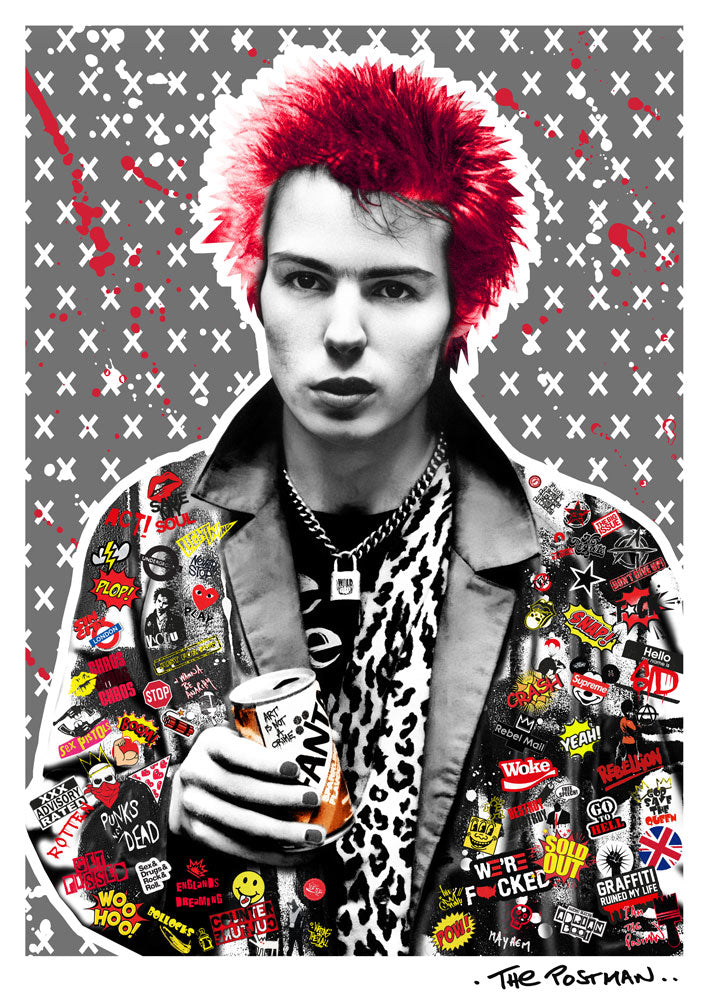 Sid Vicious Artwork by THE POSTMAN