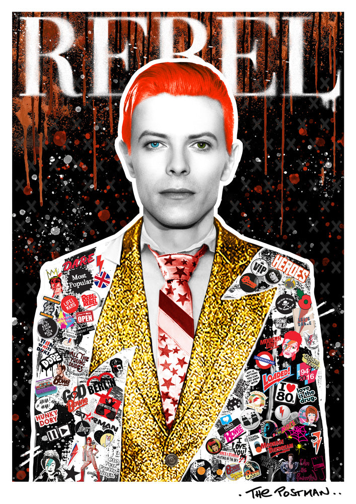 David Bowie Rebel Print THE POSTMAN