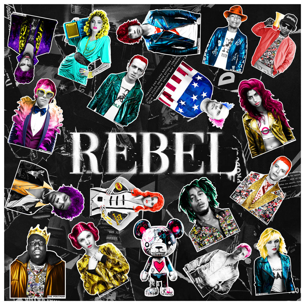 REBEL Sticker Sheet by THE POSTMAN