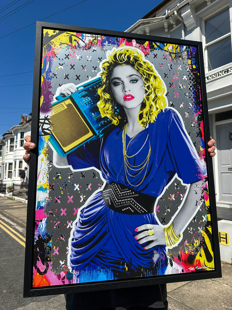 Madonna Silver Print by The Postman