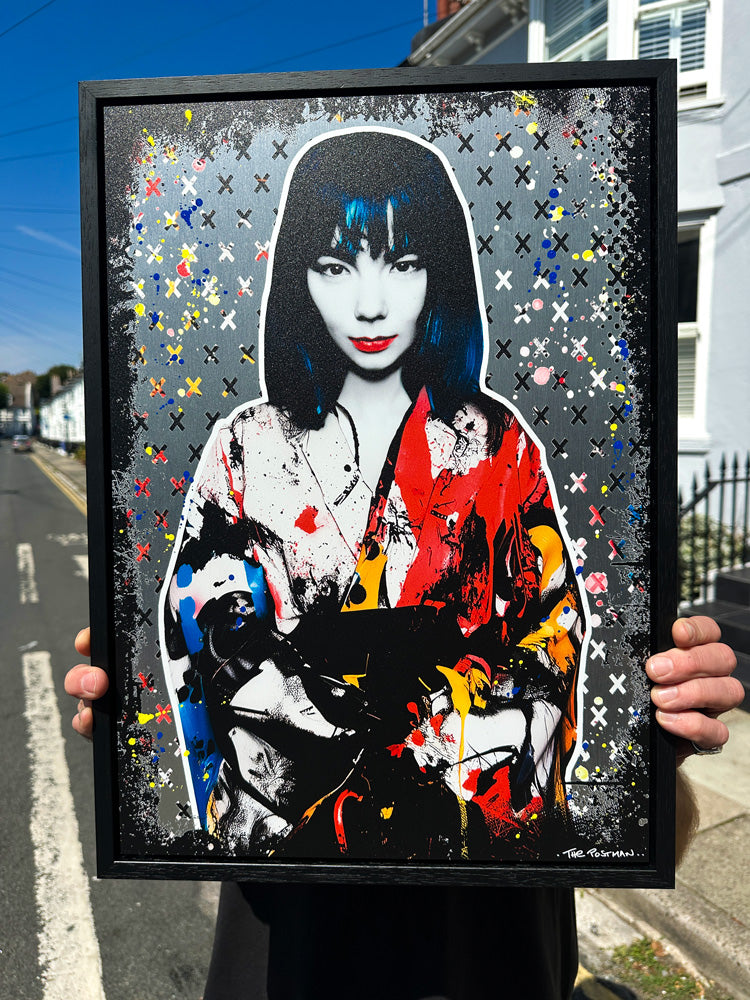 Bjork Silver Print Framed The Postman