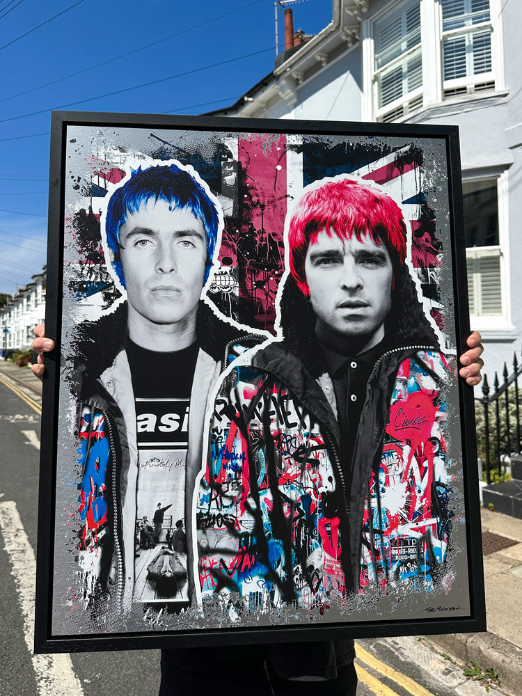 Framed Oasis Artwork by The Postman