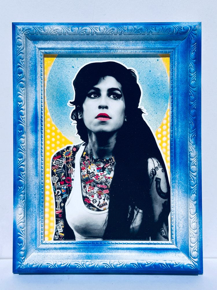 Framed Amy Winehouse by The Postman