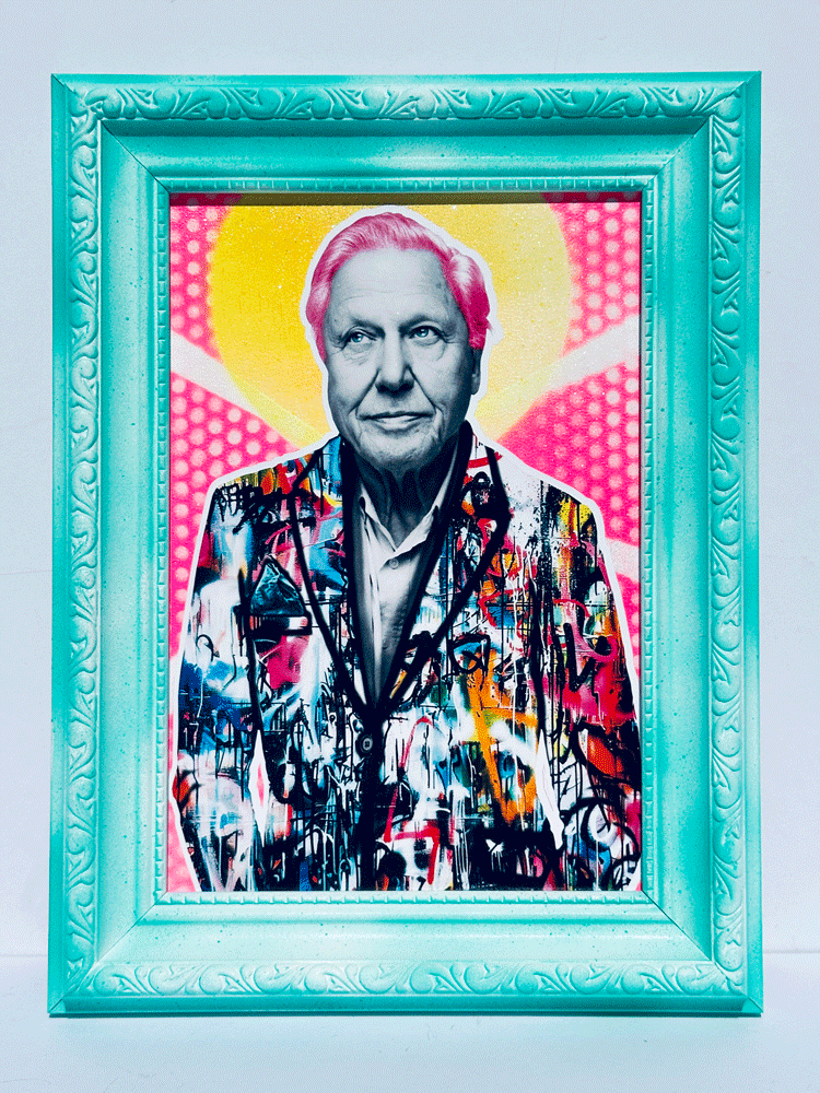Attenborough framed art by The Postman