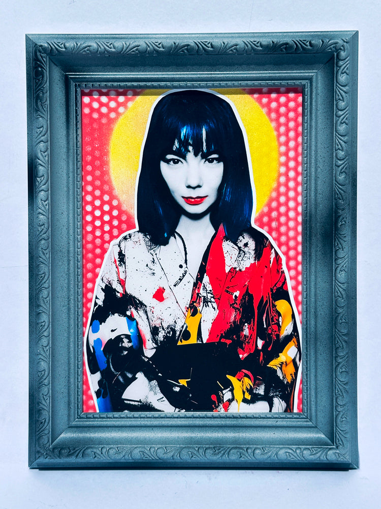 Bjork framed art by The Postman