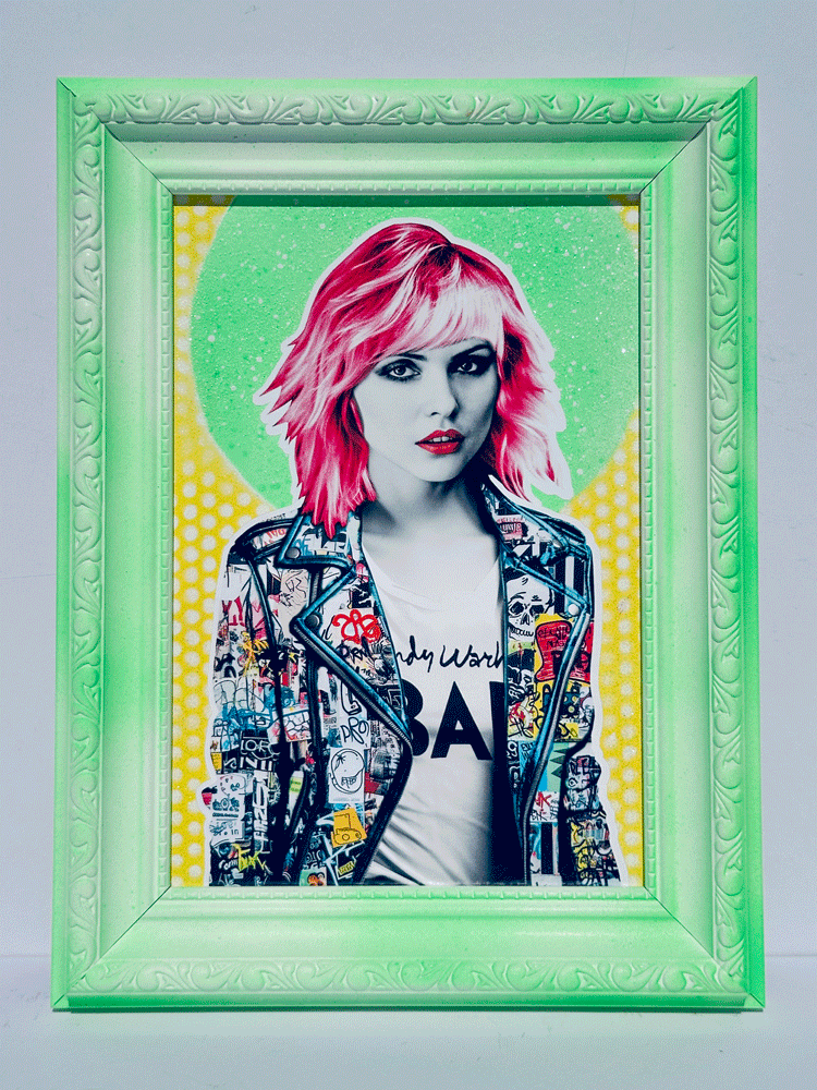 Debbie Harry framed by The Postman