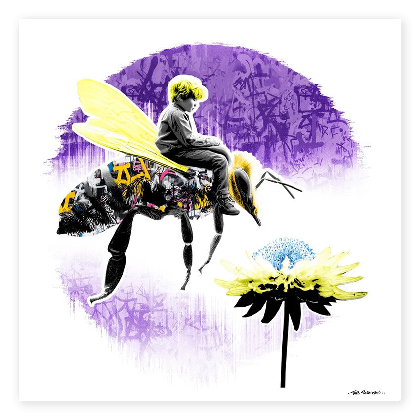 BEE Print by The Postman Art