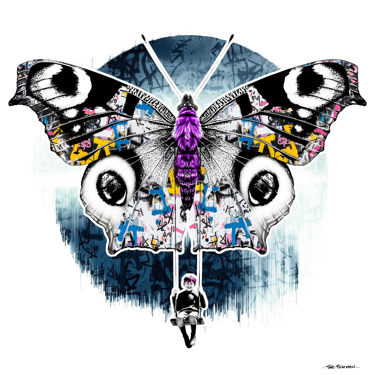 Butterfly Print by THE POSTMAN from the Nature of Healthcare series