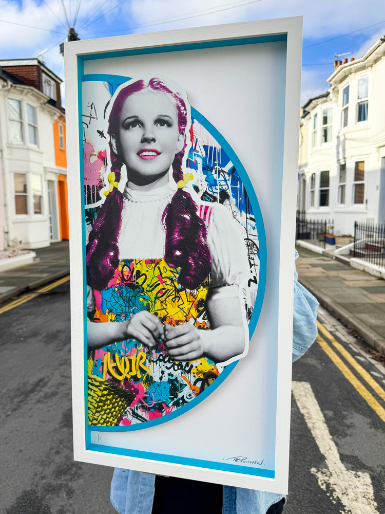 Dorothy Streetart Framed by The Postman