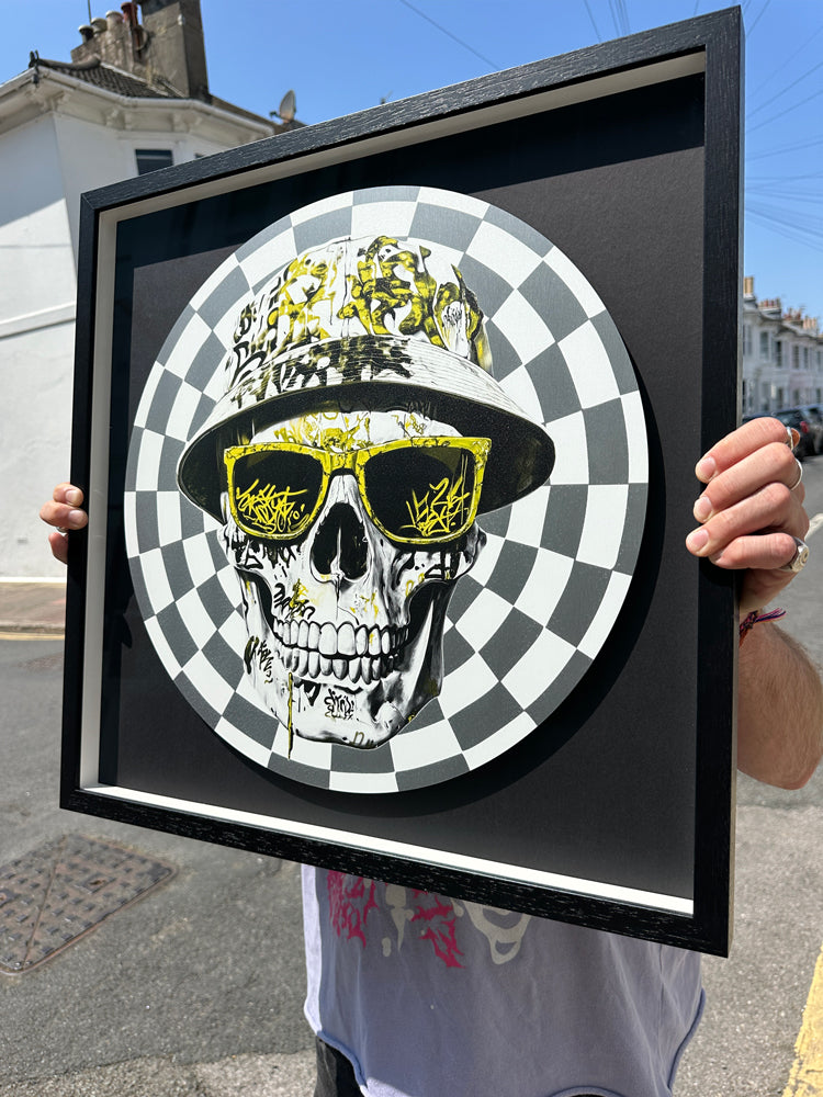 Raver Skull Art by The Postman