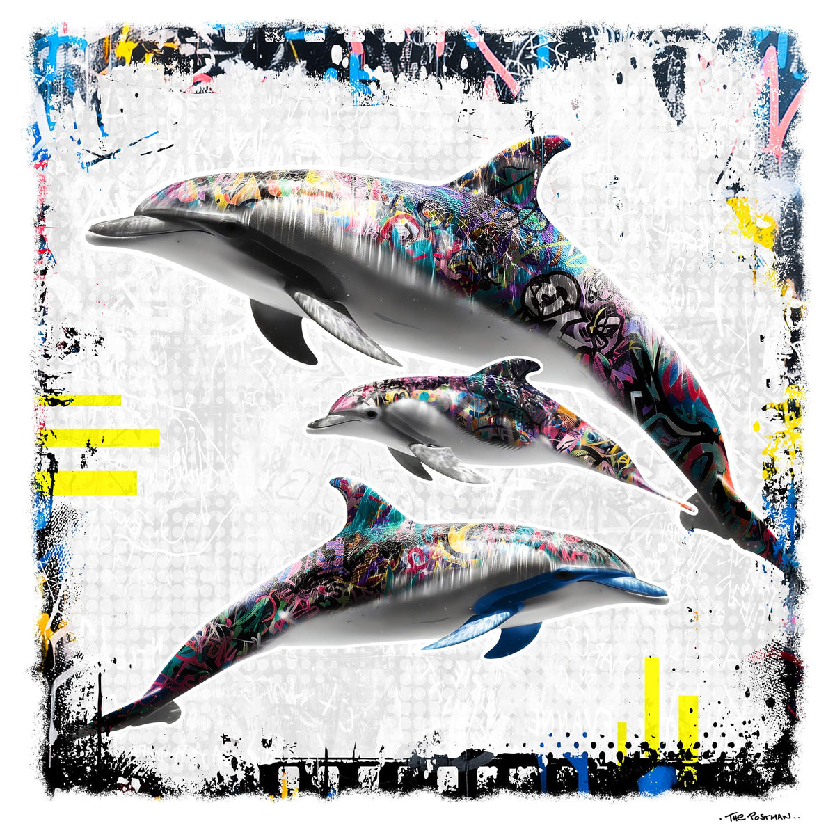 Dolphins Print by THE POSTMAN from the Nature of Healthcare series