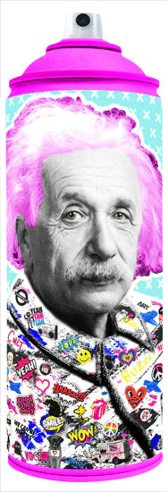 Albert Einstein Spraycan Art The Postman
