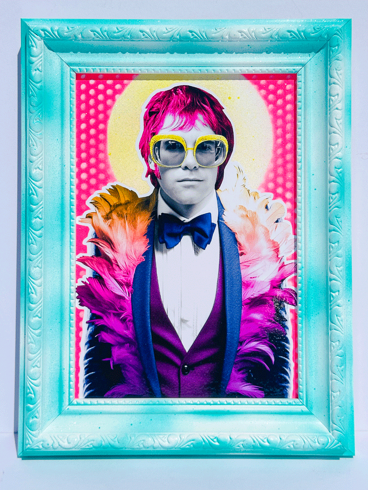 Elton Framed Pop Art by The Postman Art