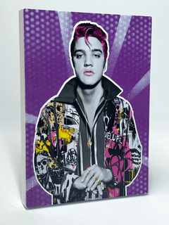 Elvis (XS) X-Small Original 2025 - Original pop art inspired wood