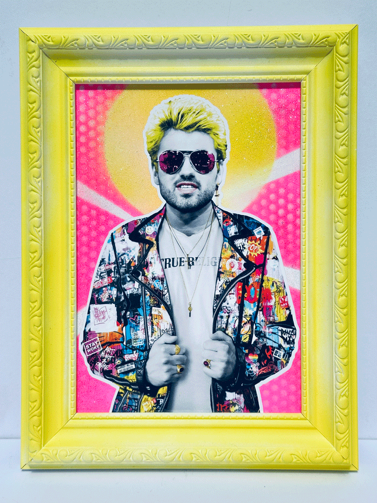 George Michael framed Art The Postman
