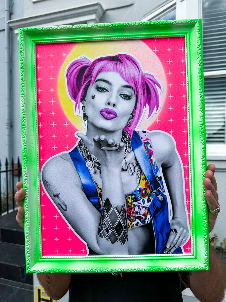 Harley Quinn Framed Art The Postman