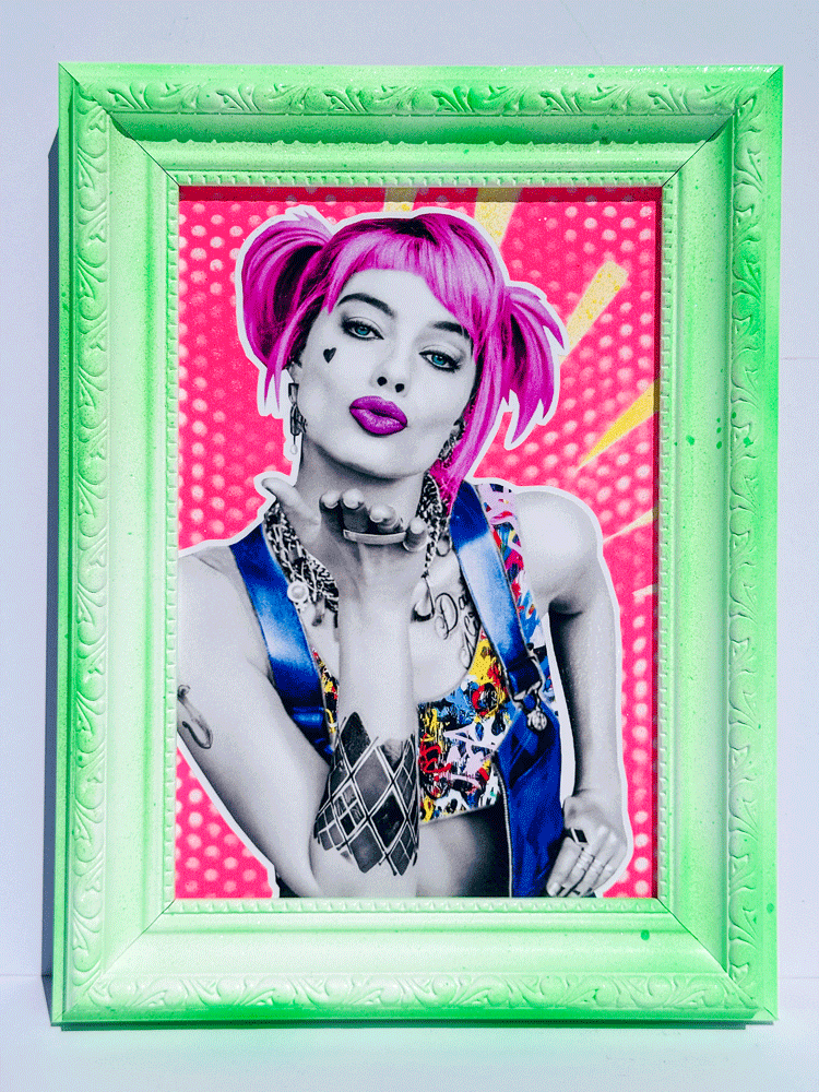Harley Quinn Framed Art The Postman
