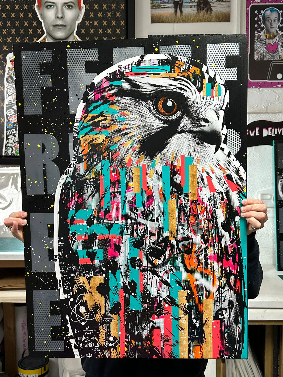 Kestrel Artwork by The Postman