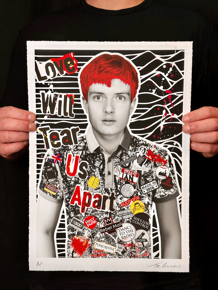 Ian Curtis  Artwork by THE POSTMAN