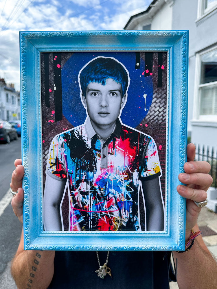 Ian Curtis Framed Artwork The Postman
