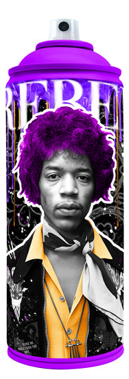 Jimi Hendrix Spraycan by The Postman