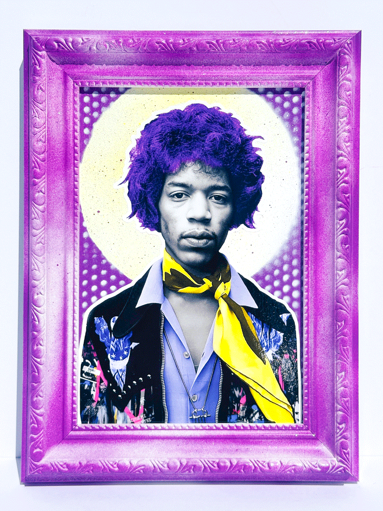 Jimi Hendrix Framed Art The Postman