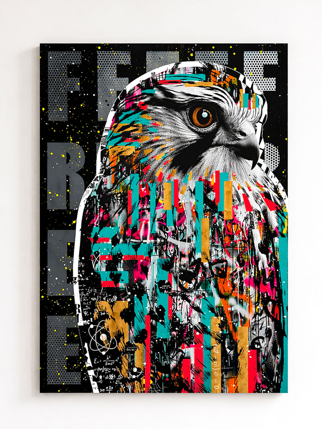 Handmade Kestrel artwork by The Postman