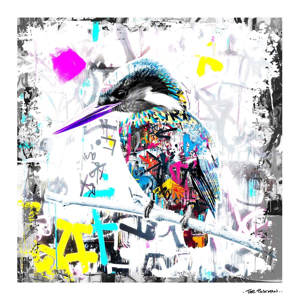 Kingfisher Print by THE POSTMAN from the Nature of Healthcare series