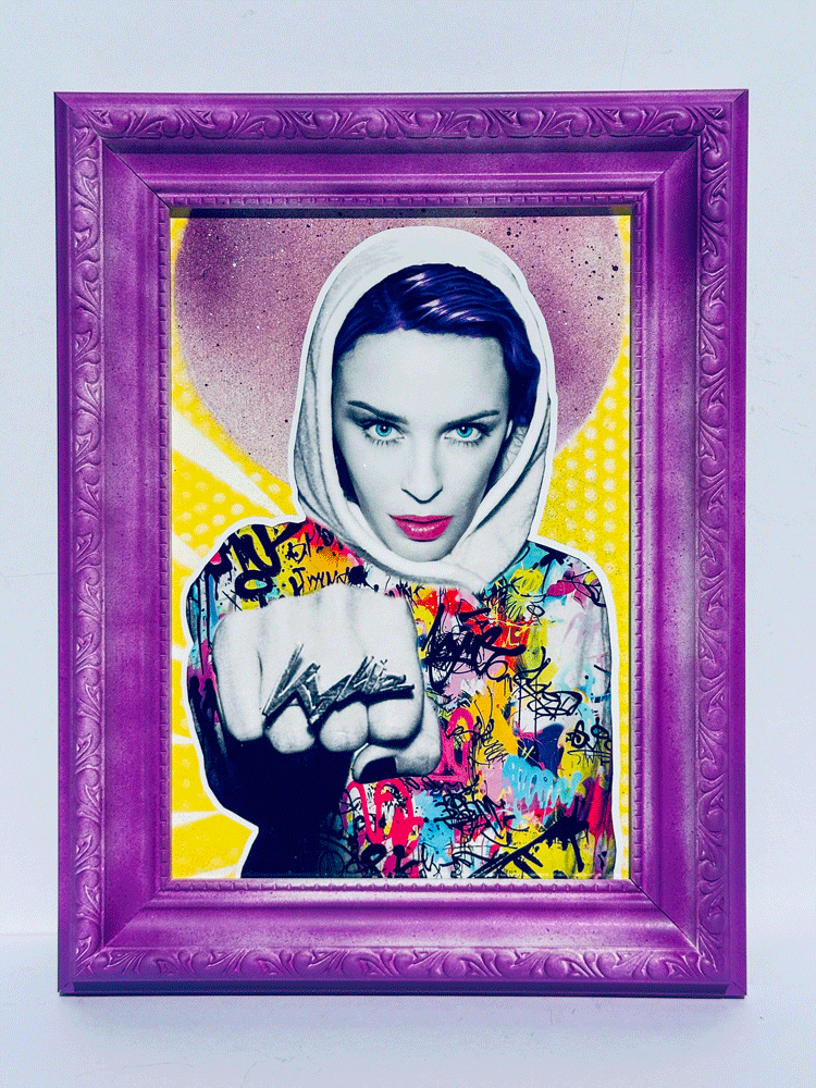 Kylie Framed Art by The Postman