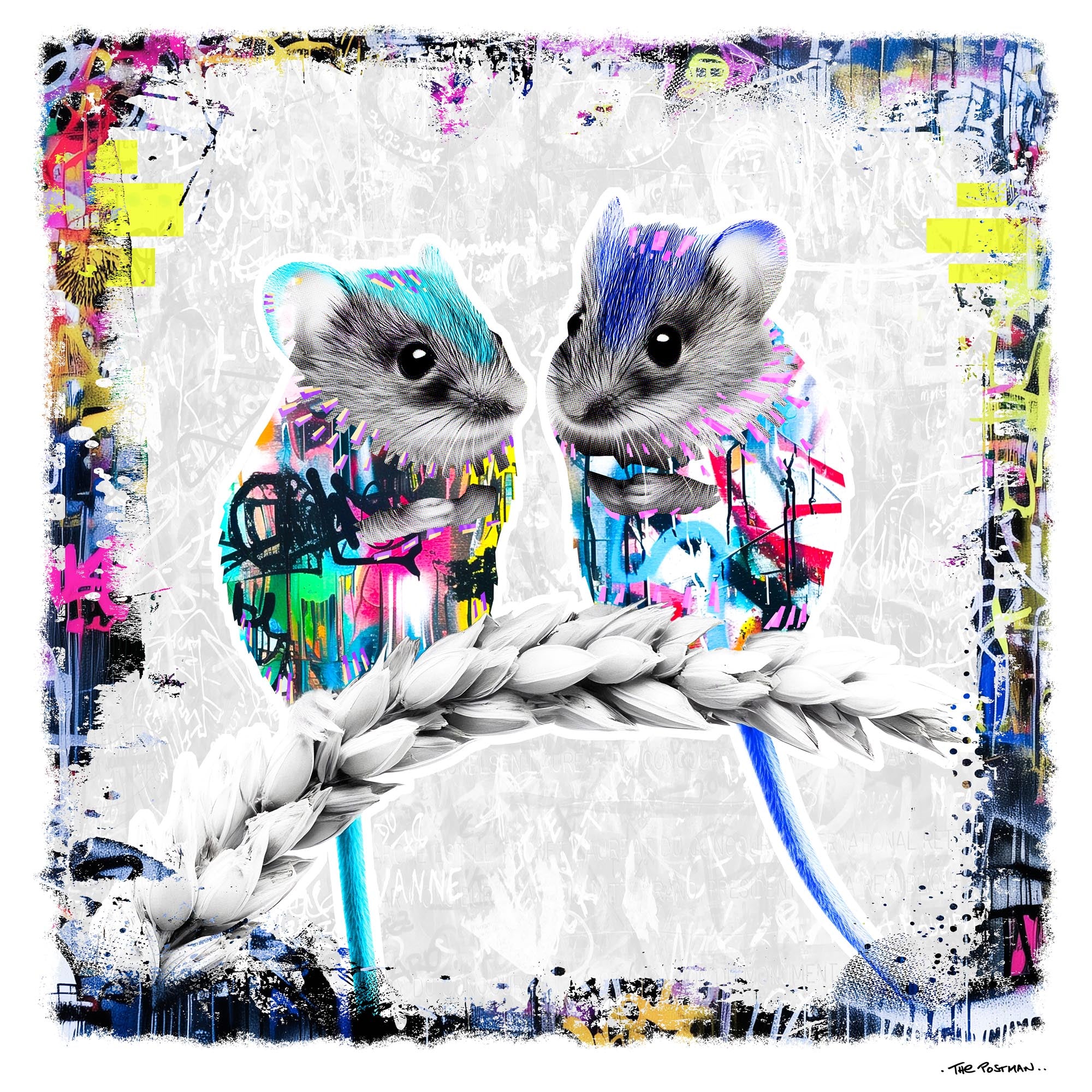 Mice Drawing Abstract MICE Print – Nature of Healthcare | THE POSTMAN - The Postman Art