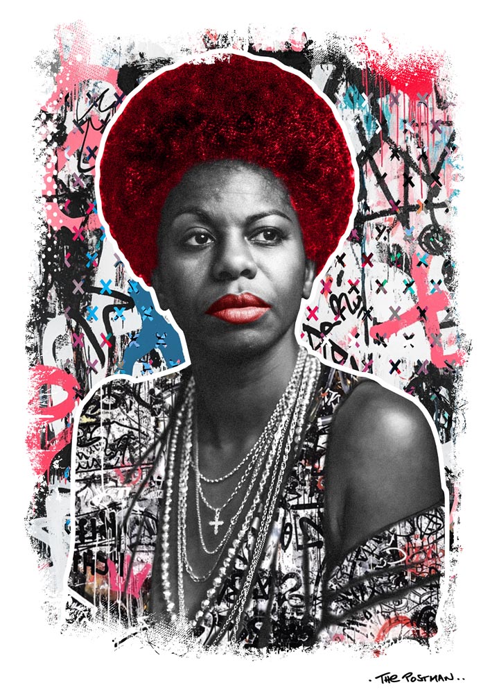 Nina Simone Show Print by The Postman Art