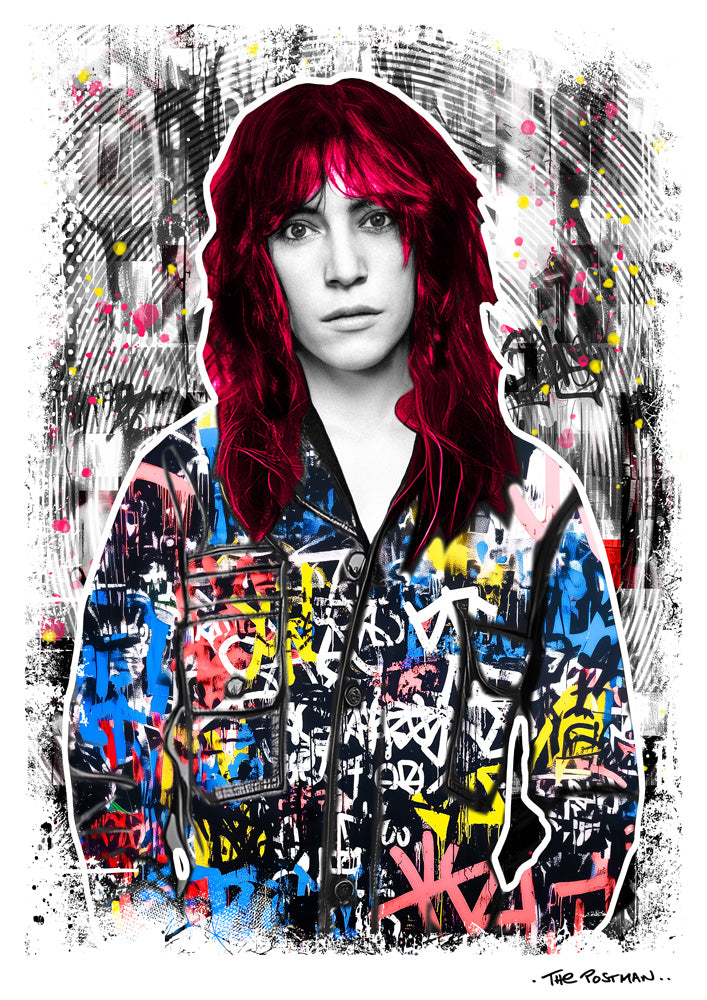 Patti Smith Show Print The Postman