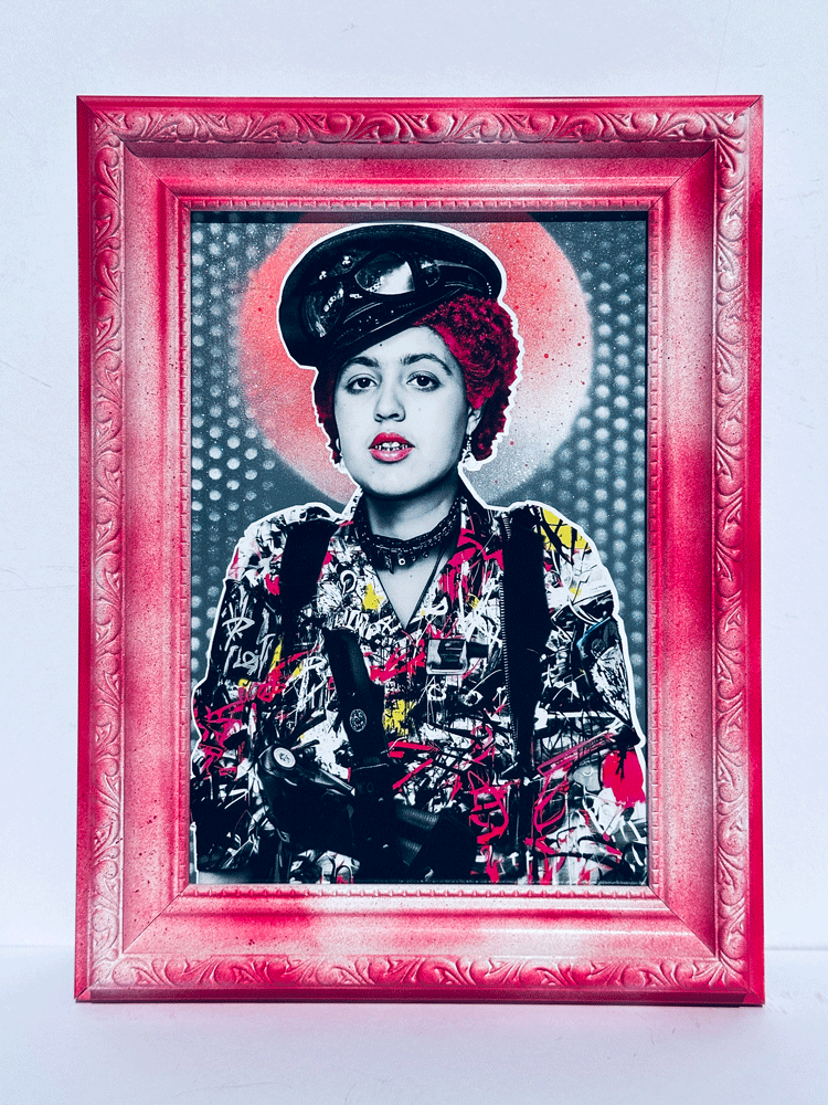 Poly Styrene Framed Art The Postman
