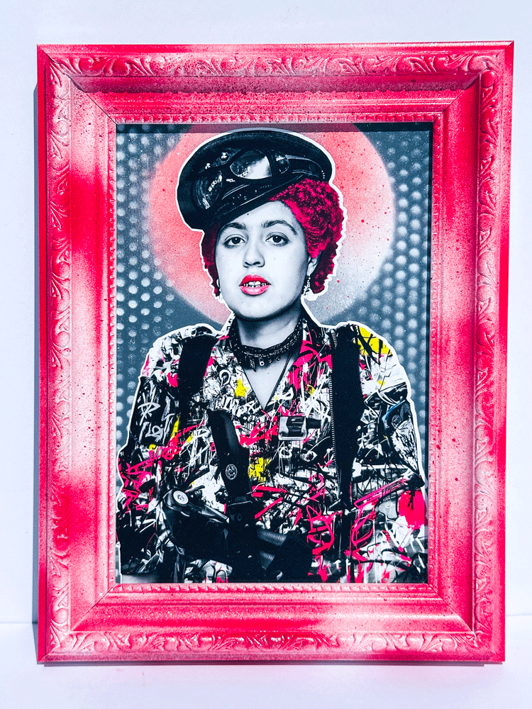 Poly Styrene Framed Art The Postman