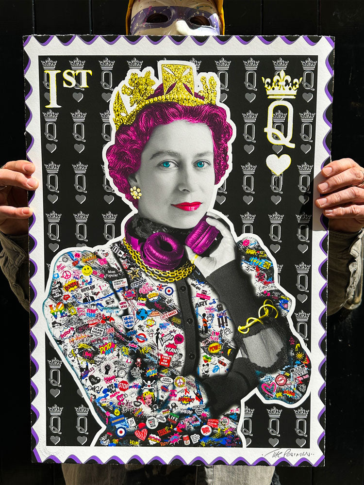 Queen Elizabeth II (Stamp Print)
