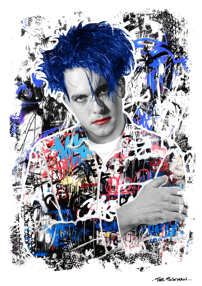 Robert Smith Show Print by The Postman Art