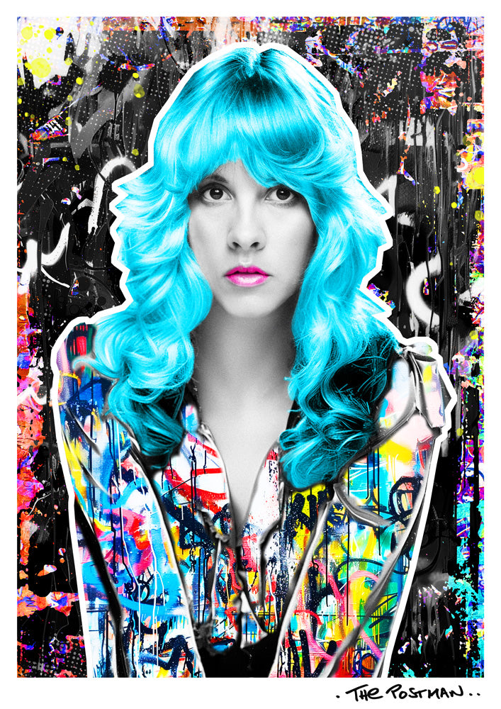 Stevie Nicks Print By THE POSTMAN Giclee Print In Urban Stevie nicks print by the postman giclee print in urban