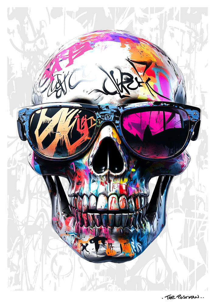 The Postman Art X-Artist Skull